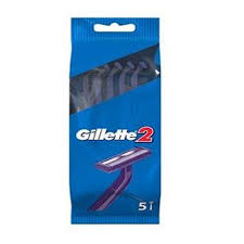 Gillette 2 Disposable Razor 5 Pieces